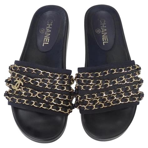 chanel slides chain|chanel slides for sale.